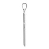 Black Bow Jewelry Rhodium Plated Sterling Silver Ridged Edge Cross Pendant, 22 x 40mm - 2 of 4