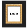 PosterPalooza | Photo Size Embellished Brown Picture Frame - UV Acrylic, Foam Board Backing, Hanging Hardware - 2 of 4