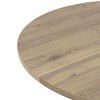 Maliang 31.5" Round Dining Table, Small Circle Kitchen Table with Metal Black Legs for 2-4 people, Brown - 4 of 4