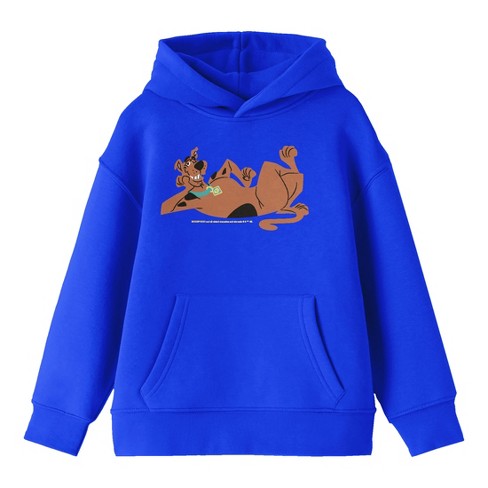 Scooby Doo Chilling Youth Royal Blue Graphic Hoodie XS