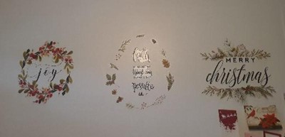 Holiday Wreath Peel & Stick Wall Sticker – Slick Woody's