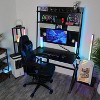 Multi-Functional Gaming Desk with Built-in Monitor Stand, Pegboard Hutch, RGB Lighting, Cable Management, Wireless Charger & Power Outlet - 4 of 4