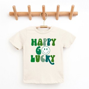 The Juniper Shop Happy Go Lucky Smiley Face Toddler Short Sleeve Tee - 1 of 2