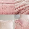 SEVOBAL Bedding Sets, Full/Queen Ombre Shaggy Fur Comforter Mini Set for Cozy Bedroom Styling, Pink, 15.75"*11.02"*11.02" - 2 of 4
