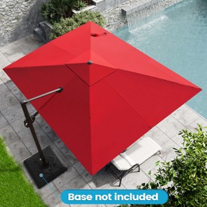 Crestlive Products 9x11FT Cantilever Umbrella UV30+ Outdoor 360 Degree Rotation Offset Umbrella 6 Heights Adjustable Cantilever Patio Umbrella - 1 of 4
