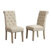 NicBex Set of 2 Elegant Tufted Dining Chair with Solid Wood Frame,Upholstered Armless Chairs for Kitchen,Living Room - 3 of 4