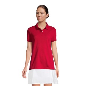 Lands' End School Uniform Young Women's Short Sleeve Mesh Polo Shirt - 1 of 4