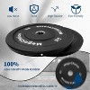 Rubber Bumper Plates Set 10/15/25 LB, 2 Inch Barbell Bumper Weight Plates w/Stainless Steel Inserts, Strength Training, Durable Rubber Coating, Black - 4 of 4