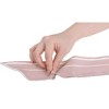 INSPIRE CHIC Women's Striped Contrast Color Skinny Long Satin Scarves 47.2"x2.4" 1 Pcs - 4 of 4