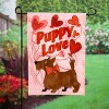 Evergreen Puppy Love Applique Garden Flag 12 x 18 Inches Indoor Outdoor Decor - 2 of 2