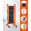 Expandable Metal Barricade, Adjustable Safety Barrier with Wheels, Folding Traffic Fence for Crowd Control, Portable & Heavy-Duty Construction Gate - 4 of 4