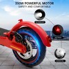Topteng Electric Scooter for Adult with Deck Light -  220lb Capacity, 21.8 Mile Range, 8.5" Wheels - 3 of 4