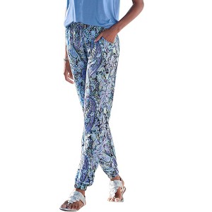 Women's Paisley Print Pants - LASCANA - 1 of 4