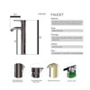 ELECWISH Bathroom Artistic Tempered Glass Vessel Sink with Faucet and Pop-up Drain - 4 of 4