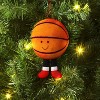 5" Christmas Stuffed Soft Fabric Basketball Embroidered Face - Wondershop™ - 2 of 3