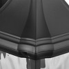 Progress Lighting Marquette 1-Light Outdoor Wall Lantern in Black with Water Glass Shade - 3 of 4