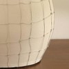 Moda Furnishings White Large Terracotta Vase with Wireframe Contemporary Design - 4 of 4