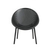 Coolbibila-Patio Chair Set Of 2, Patio Chair Made Of High-Quality Polypropylene, Armless Chairs For Outdoor With Modern Design - 3 of 4