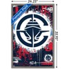 Trends International NBA Los Angeles Clippers - Maximalist Logo 24 Framed Wall Poster Prints - 3 of 4