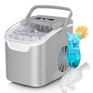 ZAFRO Countertop Ice Maker Machine, 8 Ice Cubes in 6 mins, 26lb/Day Ice with 2 Sizes- Portable Mini,  Basket/Scoop for Home/Party/Bar - 1 of 4