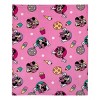 NoJo Disney Minnie Mouse Let's Party Pink, Lavender, and Yellow Balloons, Ice-cream Cones, Cupcakes, and Confetti Super Soft Toddler Blanket - 2 of 4