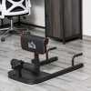 Whisen Men’s Multifunctional 3-in-1 Padded Sissy Squat Machine with Non-Slip Foot Plate, Foam Roller Pads - Black - 2 of 4