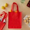 Okuna Outpost 24-Pack Red Reusable Grocery Tote Bags for Shopping - Small Bulk Canvas Bags for Women with Handles - 2 of 4
