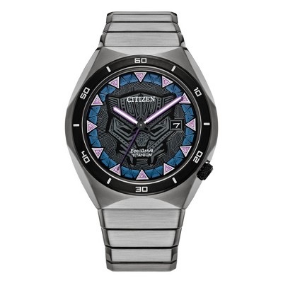 Citizen Marvel Eco-Drive featuring Black Panther 2-hand Stainless Steel Bracelet