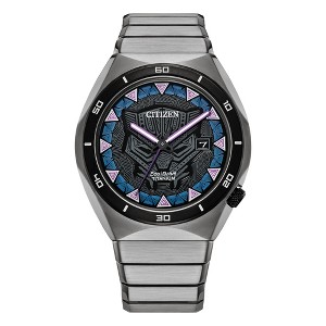 Citizen Marvel Eco-Drive featuring Black Panther 2-hand Stainless Steel Bracelet - 1 of 4