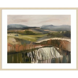 Amanti Art Hills and Grass by Urban Road Wood Framed Wall Art Print - 1 of 4