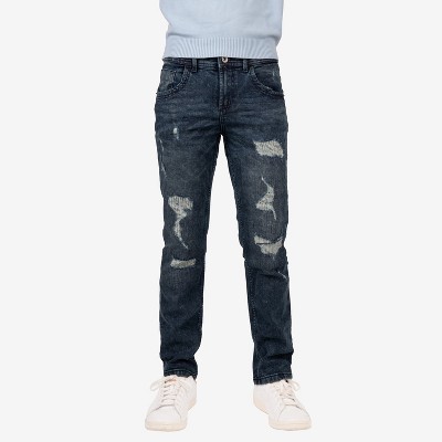 RAW X Boy's Heavy Distressed Jeans