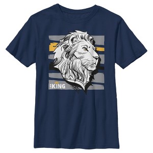 Boy's Lion King Mufasa Stripe Profile T-Shirt - 1 of 4