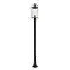 Z-Lite Roundhouse 1 - Light Post Light in  Black - 3 of 4