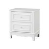 Royal Hampton Nightstand, 2 Drawers, Modern White Solid Wood Frame, 27 Inch - 2 of 4