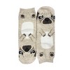 Wrapables Novelty Animal Print Crew Socks (Set of 5), Adorable Puppy Face - 3 of 4