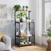 Bestier 4 Tier Kitchen Baker'S Rack Storage Shelf Microwave Stand Cart On Wheels - 2 of 4
