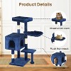 BestMassage Cat Tree 36 inch Tall Cat Tower for Indoor Cats with Cat Scratching Post Multiple Platforms Cozy Condo and Hanging Toy - 3 of 4