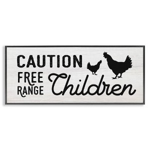 Stupell Industries Caution Free Range Children, 30" x 13" - 1 of 4