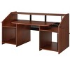 NicBex Home Office Desk 26" L Morden Music Desk with Storage Shelves, Keyboard Tray, Hooks and Wooden Desktop for Study and Work - 2 of 4
