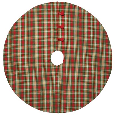 Park Designs Greenhow Tartan Tree Skirt - 52'' - Red