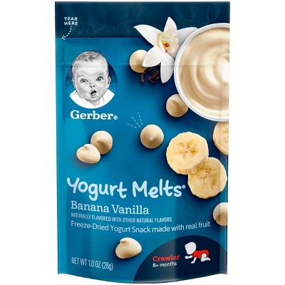 Photo 1 of Gerber Yogurt Melts Banana Vanilla 1oz 7 Pack Expire July 27 2021 