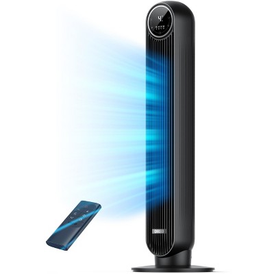SKONYON Portable 48 Inch Oscillating Standing Bladeless Tower Fans with 3 Speeds Remote Control