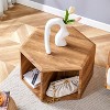 KWPZQEB 2.5'' Coffee Table, Hexagonal Coffee Table with Storage, Modern Coffee Table for Living Room, Bedroom - 4 of 4