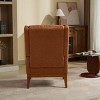 CAVINAS 26.18" Wide Modern Accent Chair, Upholstered High Back Armchair with Walnut Wood Legs, for Living Room, Bedroom - 3 of 4