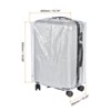 Unique Bargains PVC Waterproof Universal Suitcase Luggage Dust Cover with Fastener Transparent 1 Pc - 2 of 4
