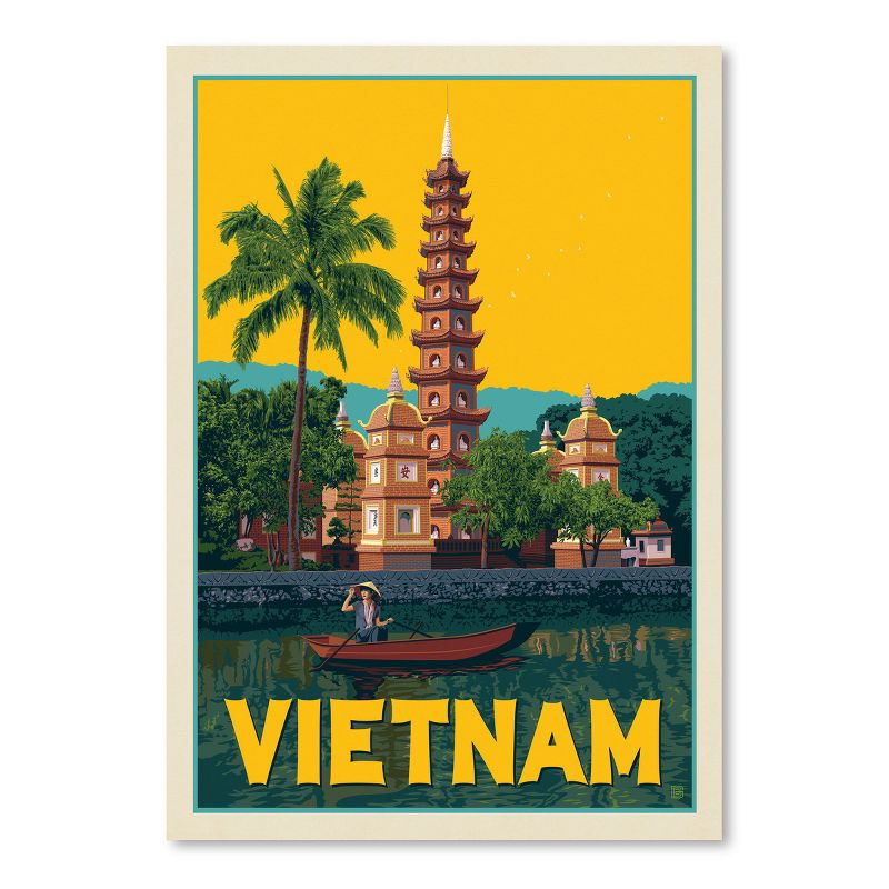 Americanflat Vintage Architecture World Traveler Vietnam Hanoi By Anderson Design Group Poster, 1 of 7