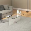 16' Cosmopolitan Clear Glass Coffee Table - Henn&Hart - 2 of 4