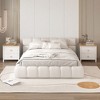 Tangkula 2 PCS Nightstand Farmhouse Side End Table w/ Solid Wood Legs & 2 Drawers - 2 of 4