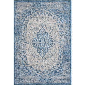 Courtyard CY8720 UV & Stain Resistant Non-Shedding Power Loomed Indoor/Outdoor Rugs - Safavieh - 1 of 4