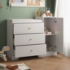 FUFU&GAGA Baby Changing Table Organiser Large Operating Table Edge Protection Safety White - 2 of 4